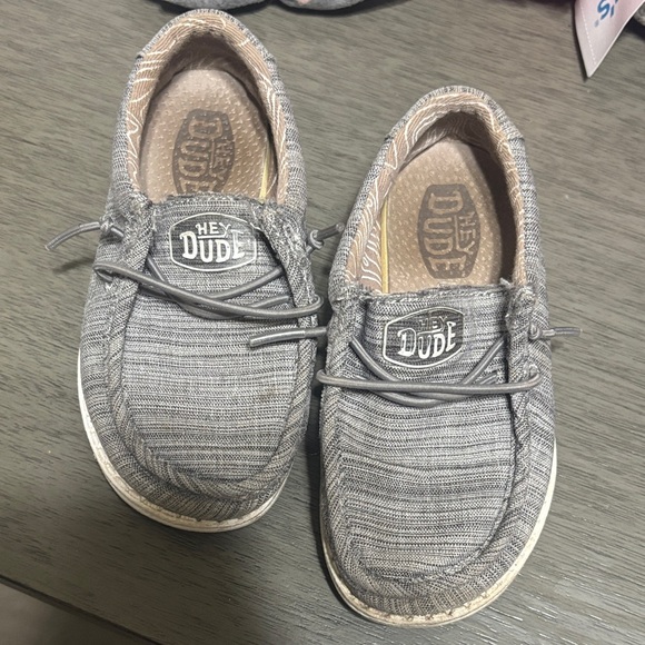 Hey Dude Charcoal Slip-On Shoes girls size 8 in great condition make me an offer - Picture 1 of 3